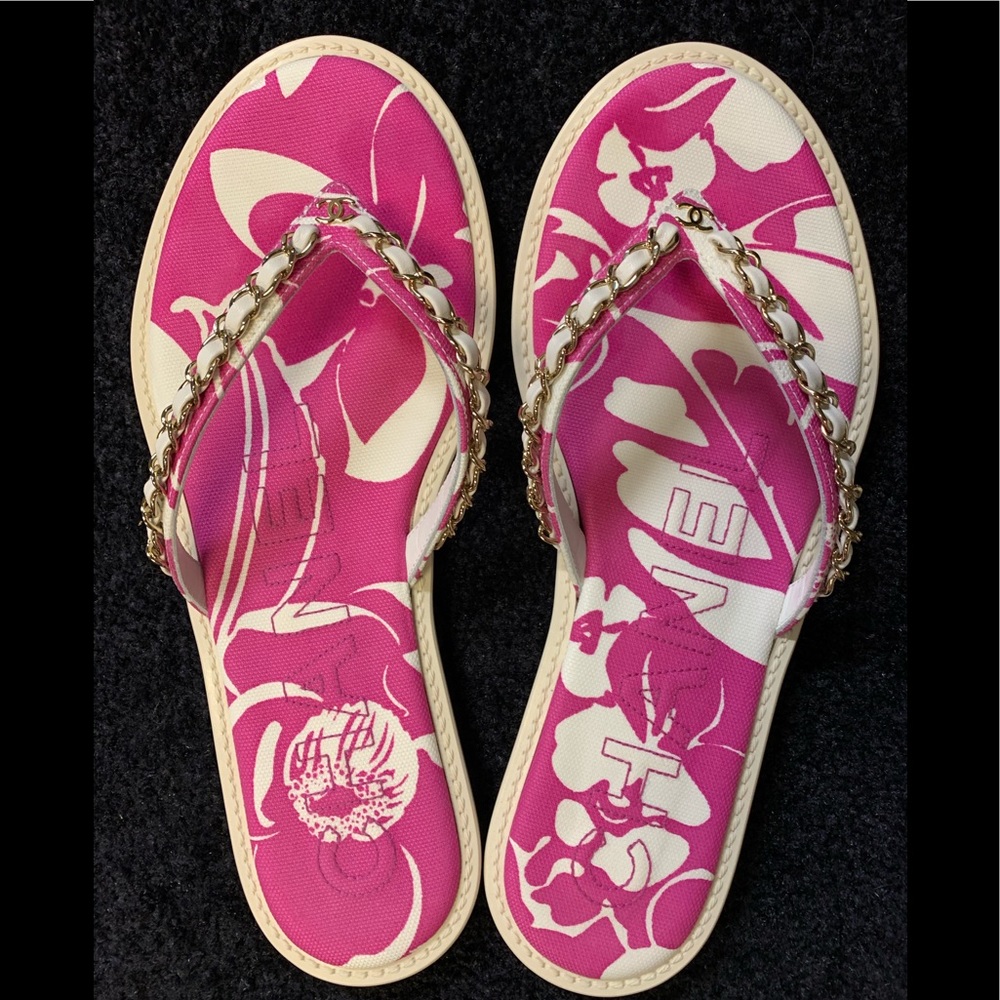 Chanel Coco Beach Collection sandal size 39